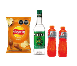 Combo aguardiente con gatorade