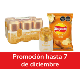 Combo cervezas con snacks