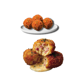 Combo receta croquetas de jamón y queso