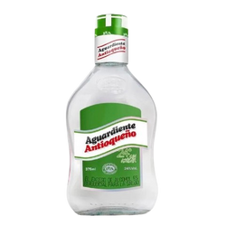 Botella aguardiente antioqueño verde