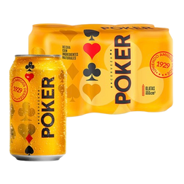 Six Pack de Cerveza Poker